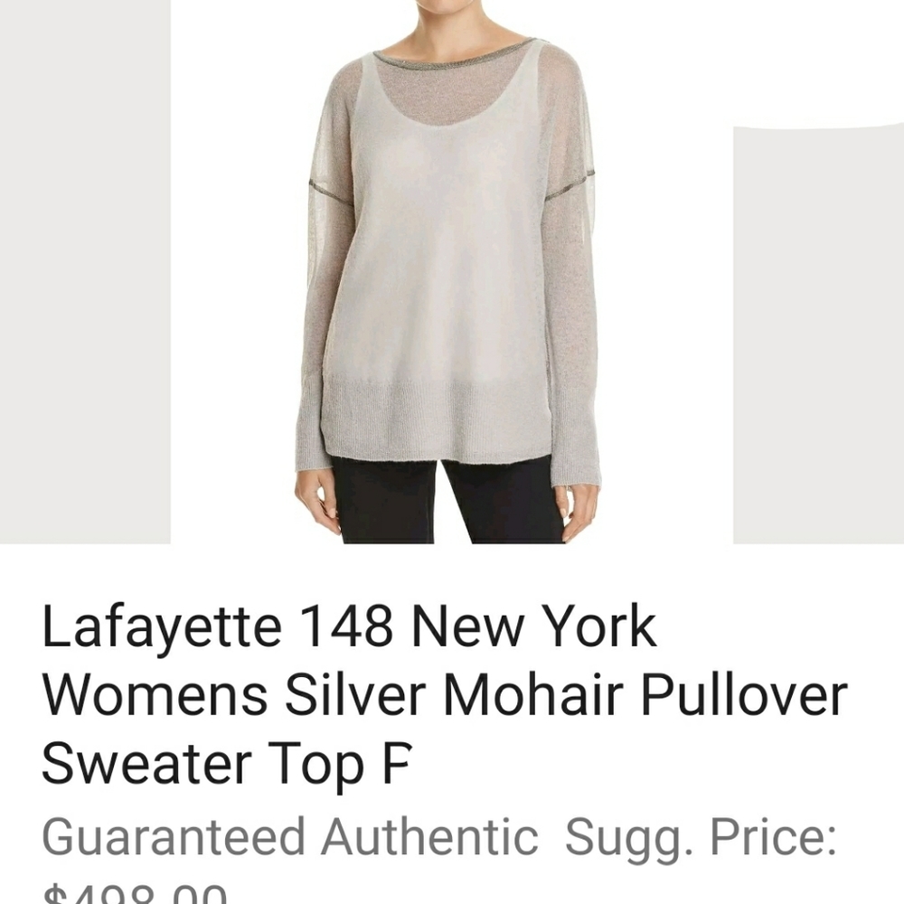 NWT LAFAYETTE 2pc pullover mohair top MSRP $498 - - Picture 10 of 10